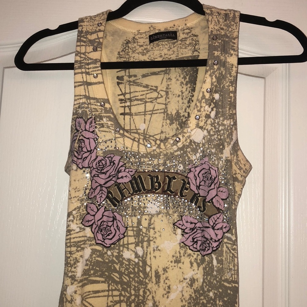 Rhinestone tank top